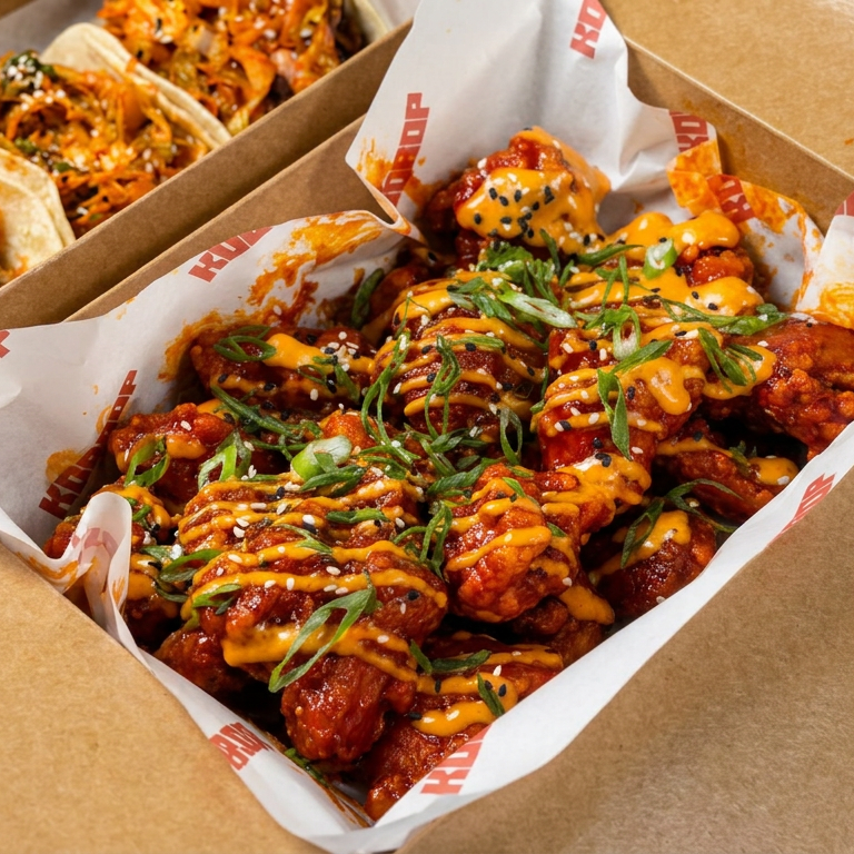 Tacos, bao and wings